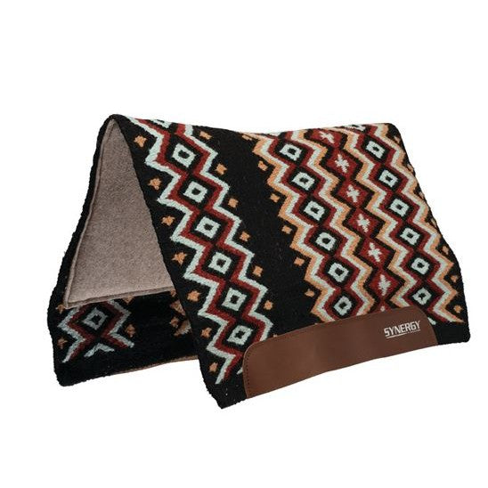 Weaver Synergy Contoured Performance Saddle Pad w/Merino Fleece - 33x38
