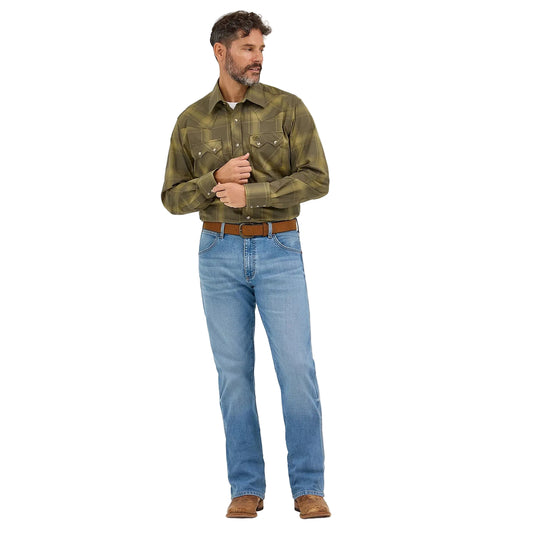 Wrangler Men's Retro HO25 Slim Fit Bootcut Jean- Northbound