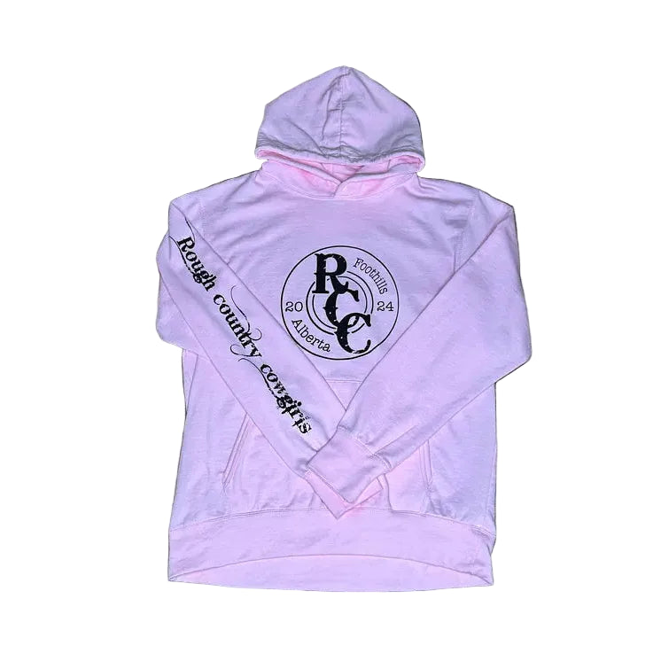 Rough Country Cowboys Long Sleeve Bullet  Hoodie - Pink