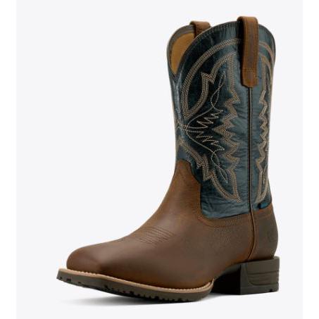 Ariat Men's Hybrid Ranchwork Waterproof Cowboy Boot- Tavern Taupe