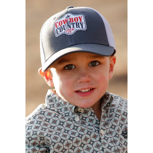 Cinch Boys Trucker Cap -Grey