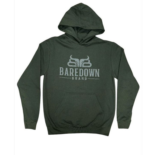 Baredown Brand Men's Long Sleeve Forest Hoodie - Green