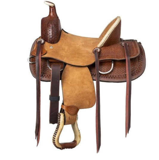 Silver Royal Youth 13"  Bodie Hard Seat Ranch Saddle