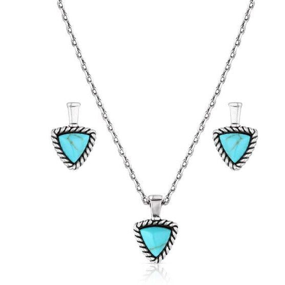 Montana Silversmiths Braided Journey Turquoise Jewelry Set