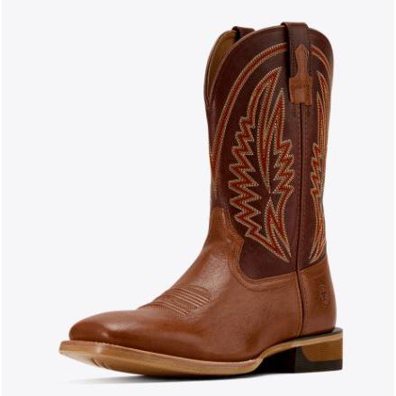 Ariat Men's Sidewinder Wide Square Toe Cowboy Boot- Glory Tan