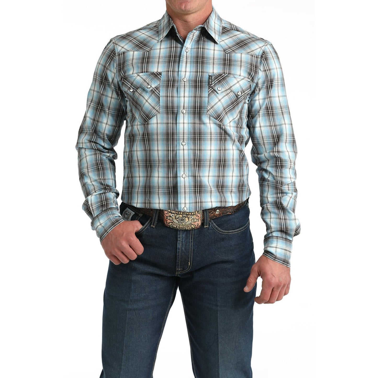 Cinch Men's Long Sleeve Modern Shirt- Multi