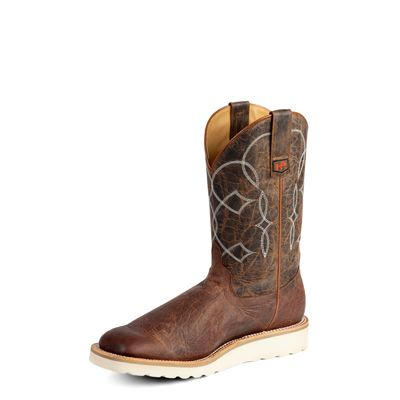 Horse Power Men's Western Boots -Cognac Distressed