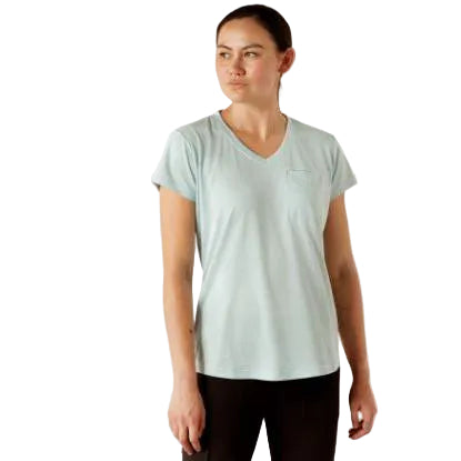 Womens Rebar Evolution Work Hard V-Neck Short Sleeve Tee Shirt - Multiple Colors