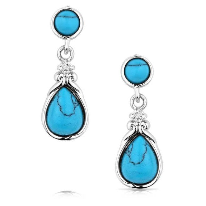 Montana Silversmiths Blue Sand Earrings - Turquoise