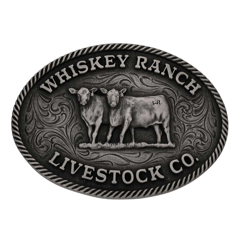 Montana Silversmiths Livestock Co. Whiskey Ranch Buckle