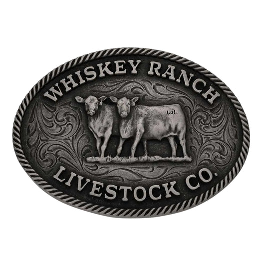 Montana Silversmiths Livestock Co. Whiskey Ranch Buckle