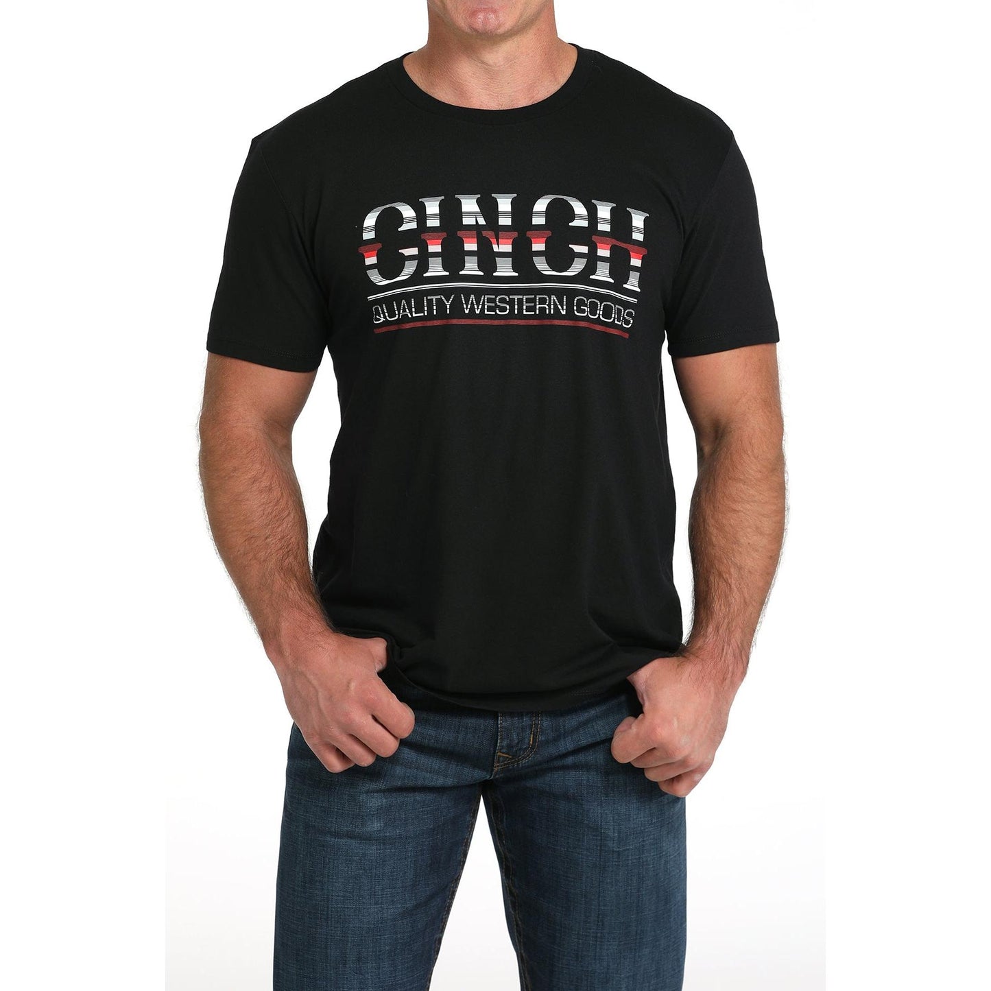 Cinch Mens Short Sleeve Tee Shirt -Black