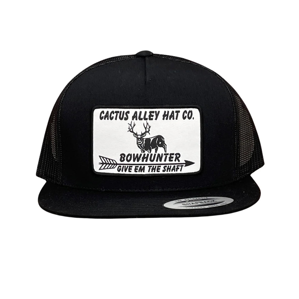 Cactus Alley 6006 Bowhunter Mesh Snapback Cap- Black