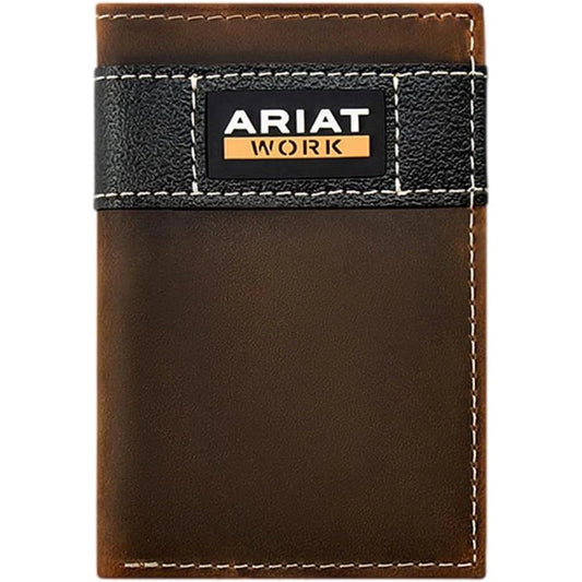 Ariat Trifold Work Wallet- Brown - Irvine Tack & Western Wear
