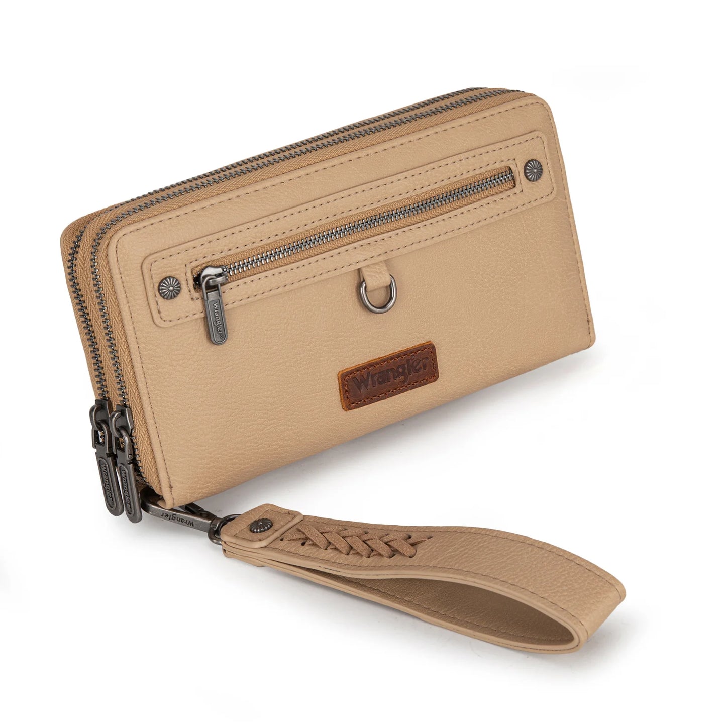 Wrangler Dual Zipper Compartment Large Wallet- Multiple Colors
