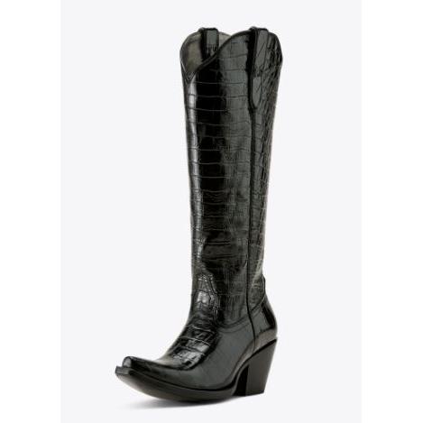 Ariat Women's Casanova Western Boots - Luxe Caviar Croc Print