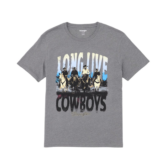 Wrangler Men's Graphic Short Sleeve Tee Shirt- Graphite Heather