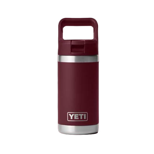 YETI Rambler Jr. 355 mL Kids Water Bottle with Straw Cap - Wild Vine Red
