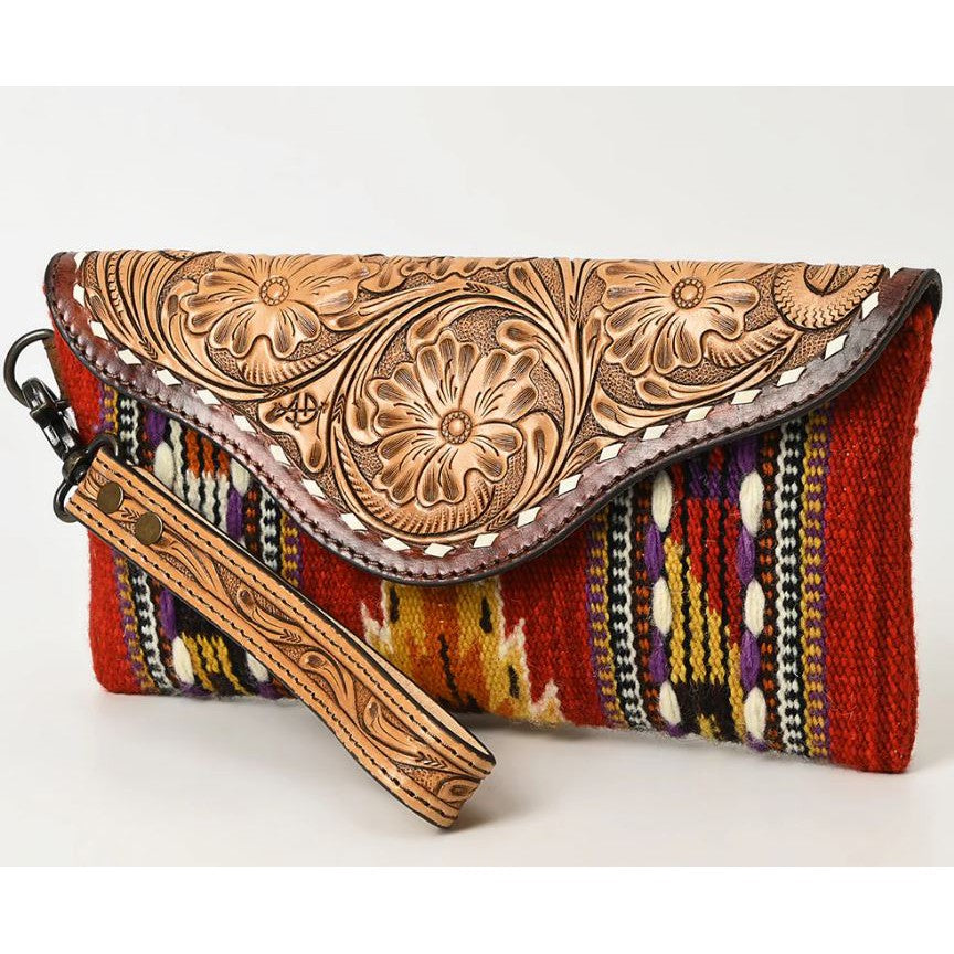 American Darling Wristlet Genuine Leather Wallet