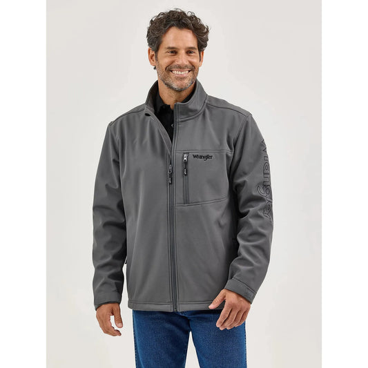 Wrangler Men's Long Sleeve Trail Jacket- Dark Shadow Grey