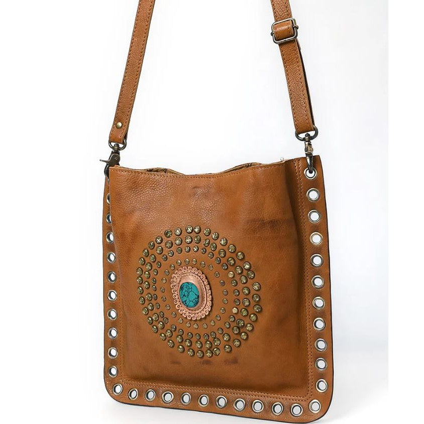 American Darling Crossbody Genuine Western Leather Bag-Light