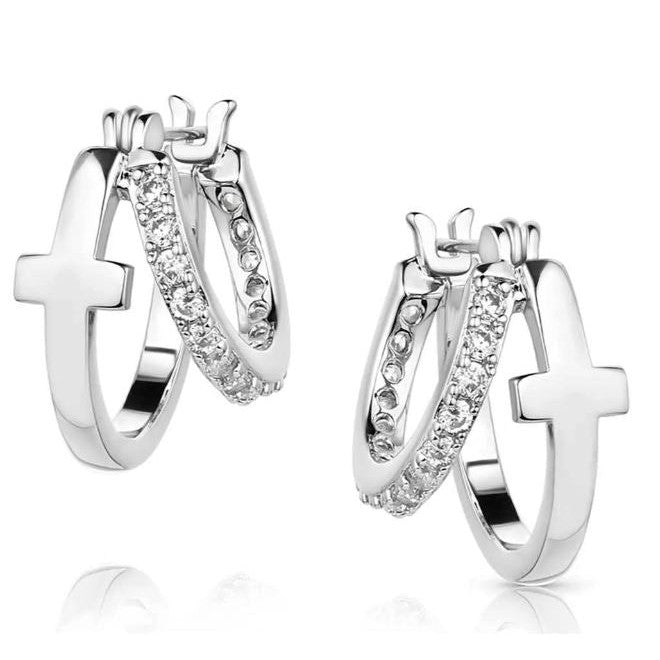Montana Silversmiths Wrapped in Faith Crystal Earrings