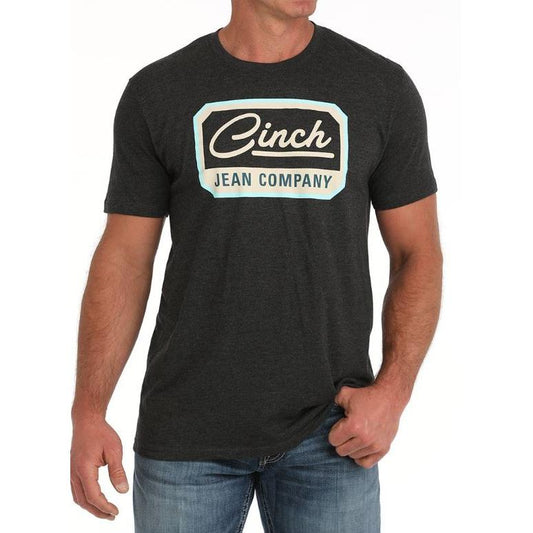 Cinch Men's Short Sleeve Cinch Jean Company Tee Shirt- Black