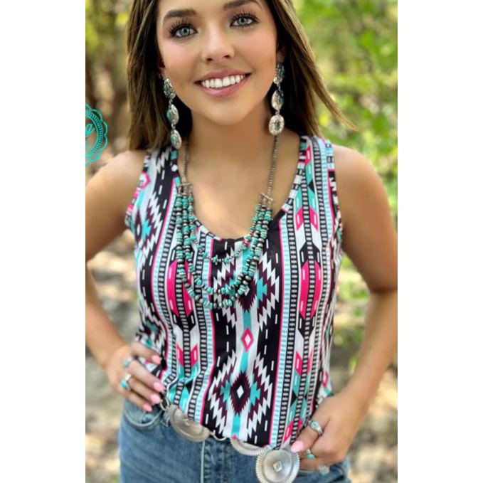 Sterling Kreek Women's  Gulf Coast Tank- Multi
