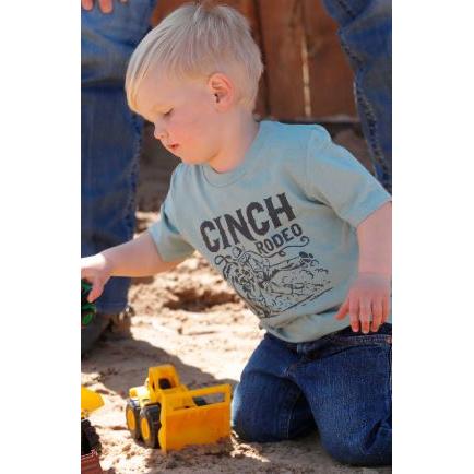 Cinch Boy's Short Sleeve Tee Shirt-Green