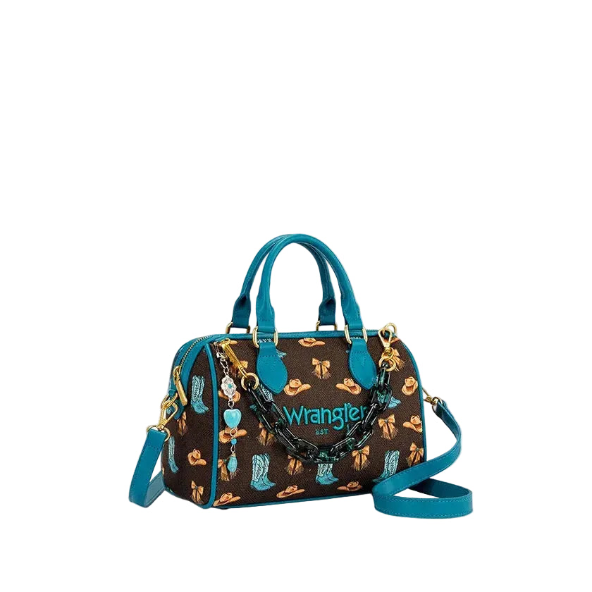 Wrangler Rodeo Icons Boston Bag - Coffee