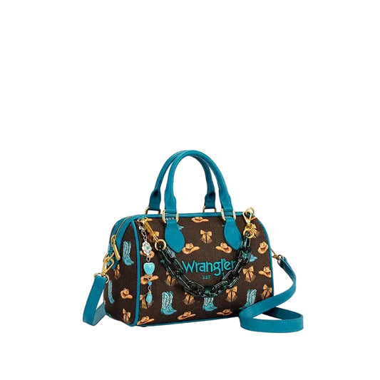 Wrangler Rodeo Icons Boston Bag - Coffee