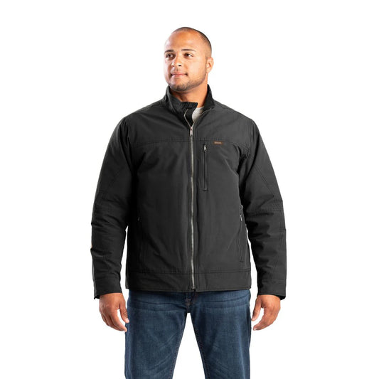 Berne Men's Micro Duck Long Sleeve Jacket- Black
