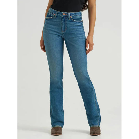 Wrangler Women's High Rise Bold Boot Cut Jeans- Ace