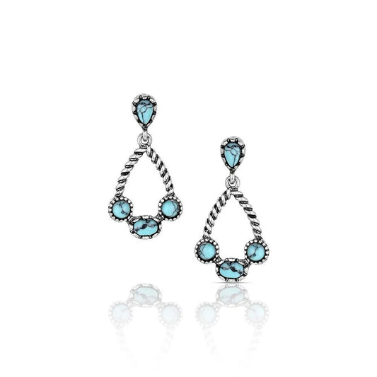 Montana Silversmiths Wander West Turquoise Earrings