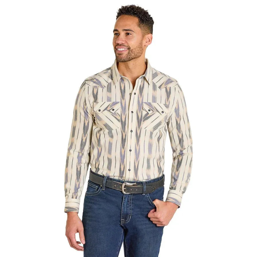 Panhandle Men's Slim Snap Shirt- Cream