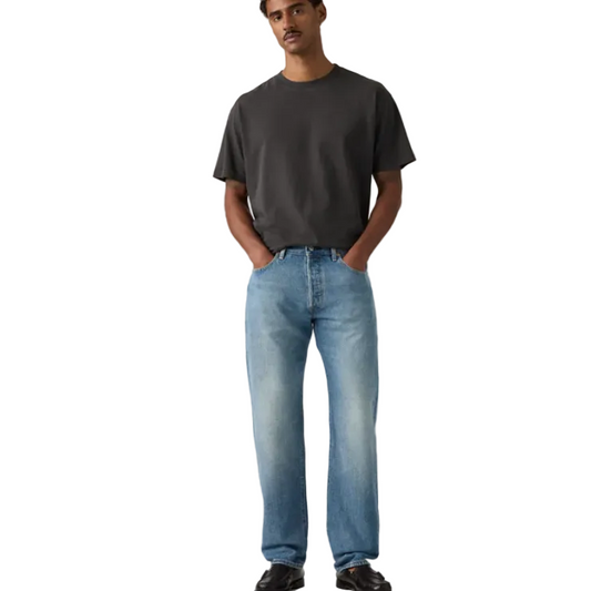 Levi Men's 501 Relaxed Denim Jean- Road Work
