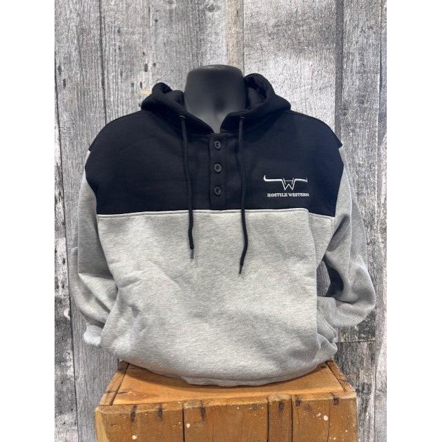 Hostile Western Unisex Long Sleeve Hoodie-Multiple Colours