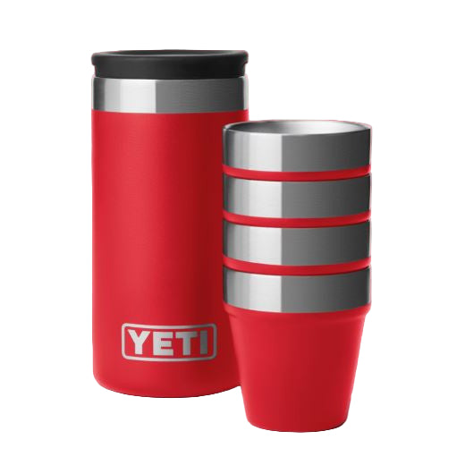 Yeti Shot Glasses with Carrying Case - Multiple Colours