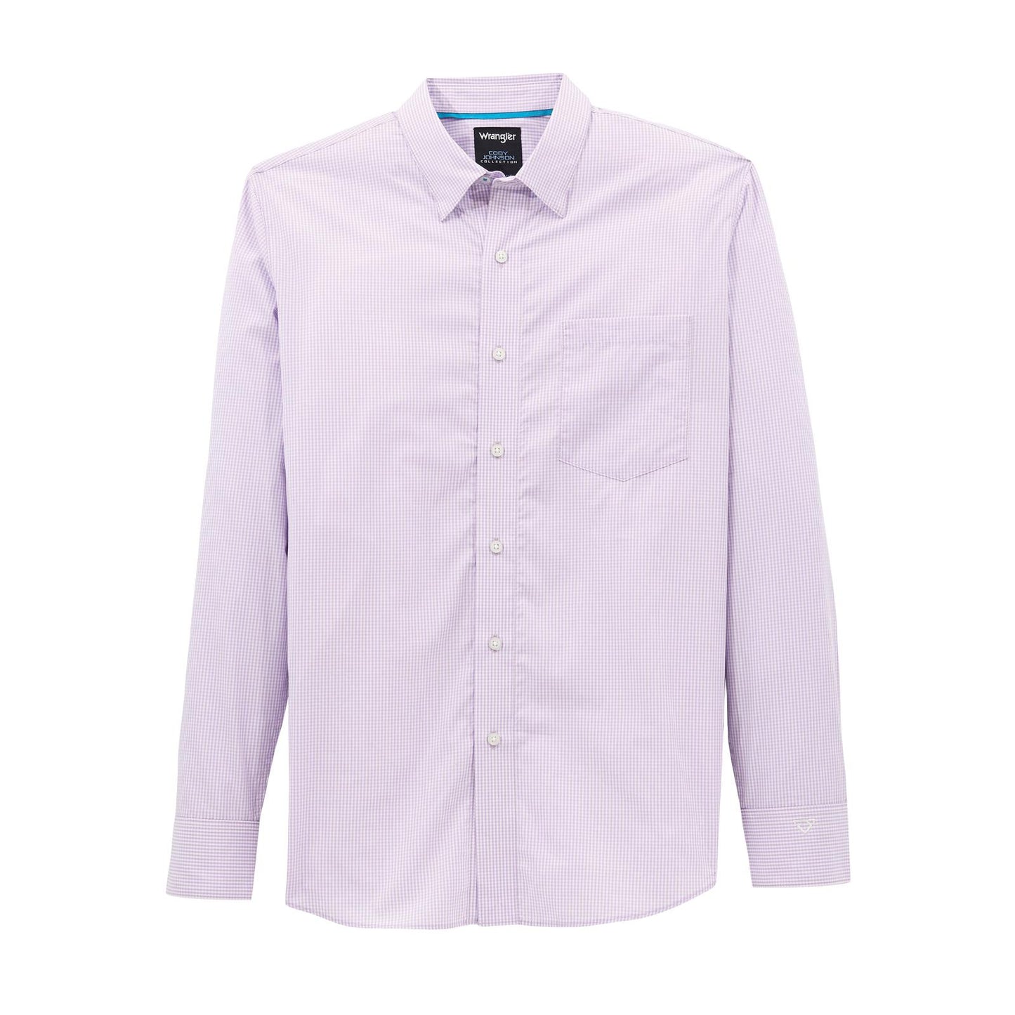 Wrangler Men's X Cody Johnson Long Sleeve Classic Fit Shirt- Lilac