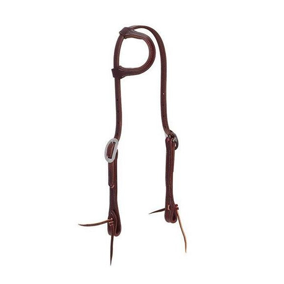 Weaver Synergy 5/8" Headstall with Sliding Ear-Horse Size