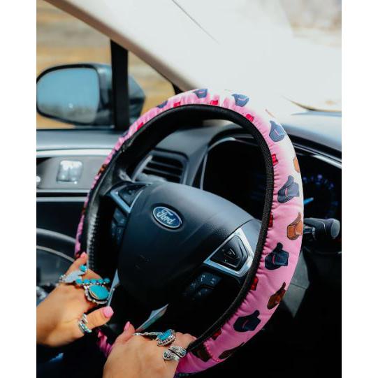Front Porch Steering Wheel Cover - Assorted Colours - Irvine Tack &amp; Western Wear