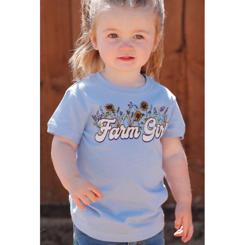Cinch Girl's Short Sleeve Tee Shirt- Lilac