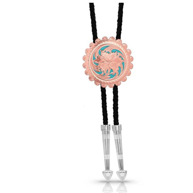 Montana Silversmiths Emma's Sunlight Bolo Tie- Rose Gold