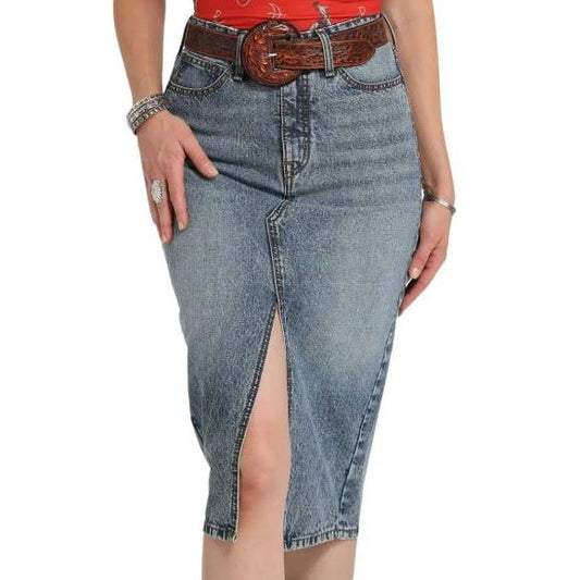 Cinch Women's Midi Skirt - Medium Stone