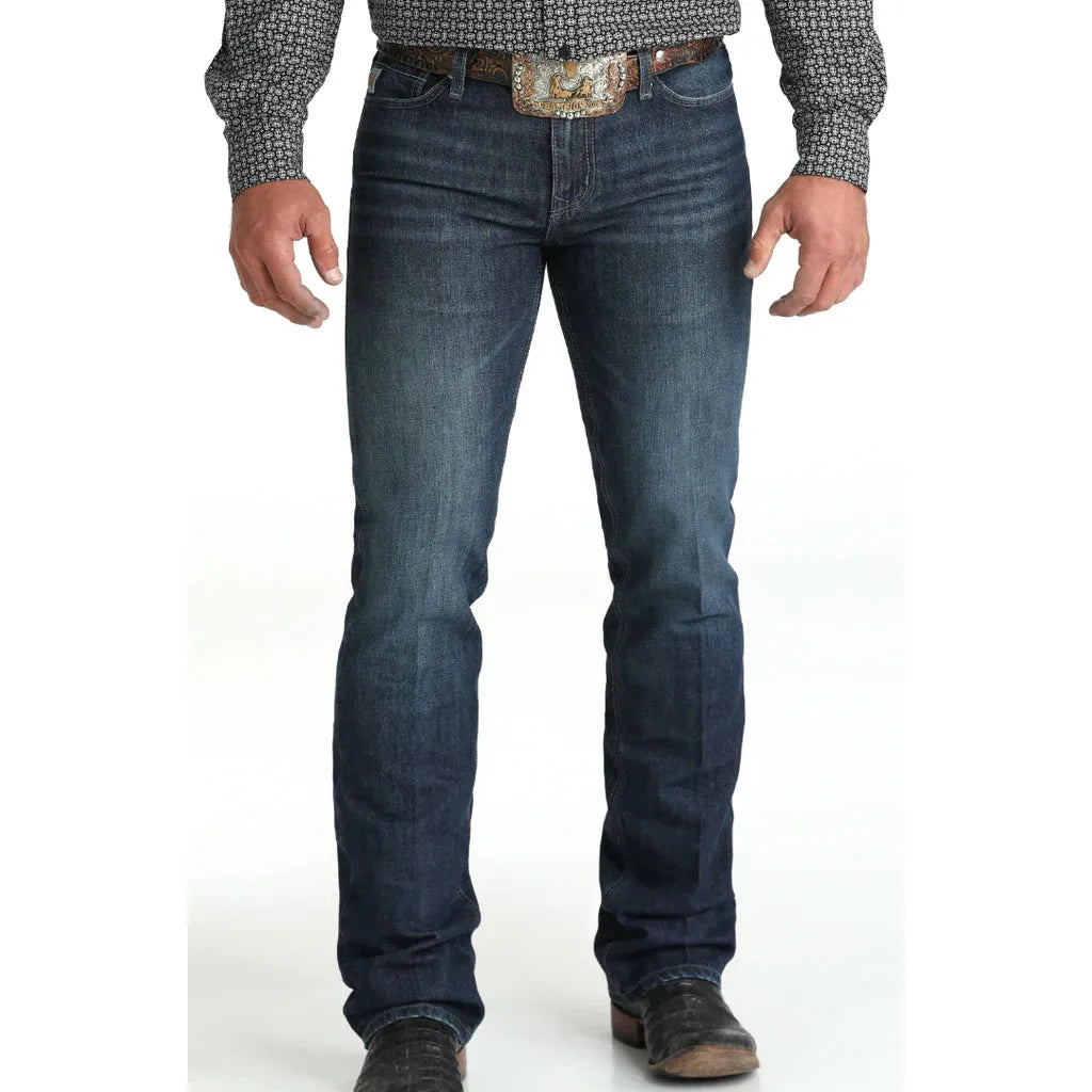 Cinch Men's Ian Slim Boot Cut Jeans- Dark Stone
