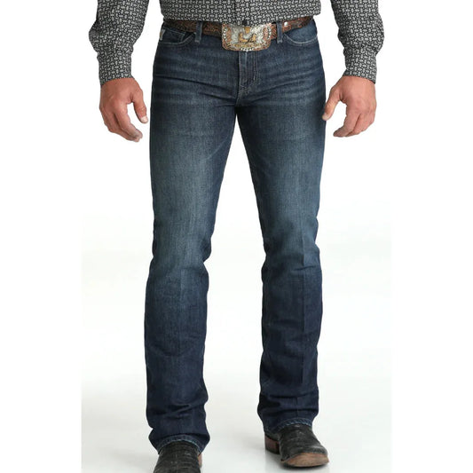 Cinch Men's Ian Slim Boot Cut Jeans- Dark Stone