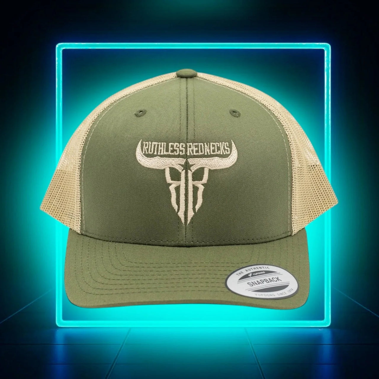 Ruthless Rednecks Raw Talent Curved Brim Cap- Moss