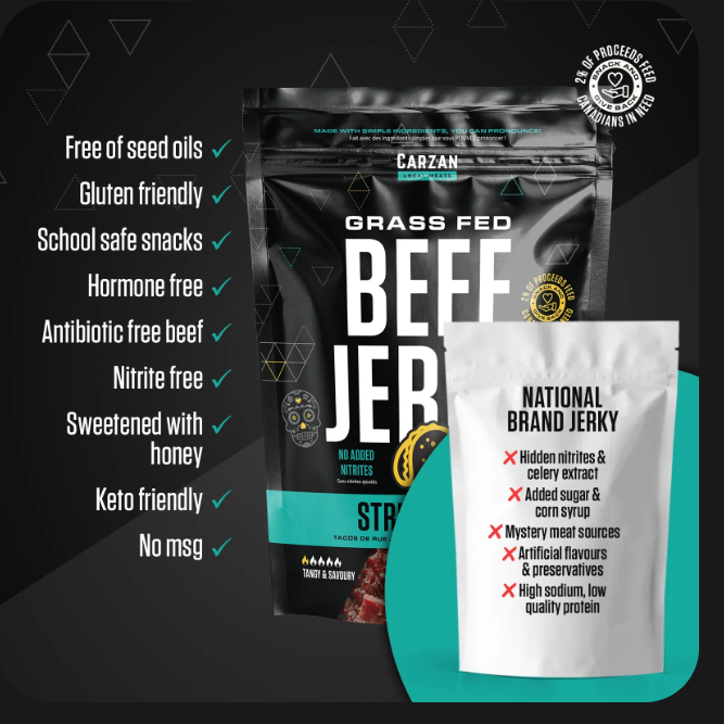 Carzan Street Taco Jerky Bag- 75g - Irvine Tack & Western Wear