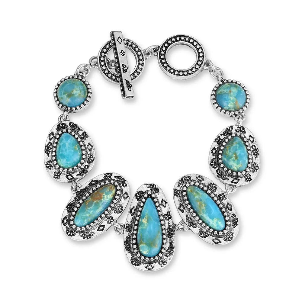 Montana Silversmiths Bold Horizon Turquoise Bracelet