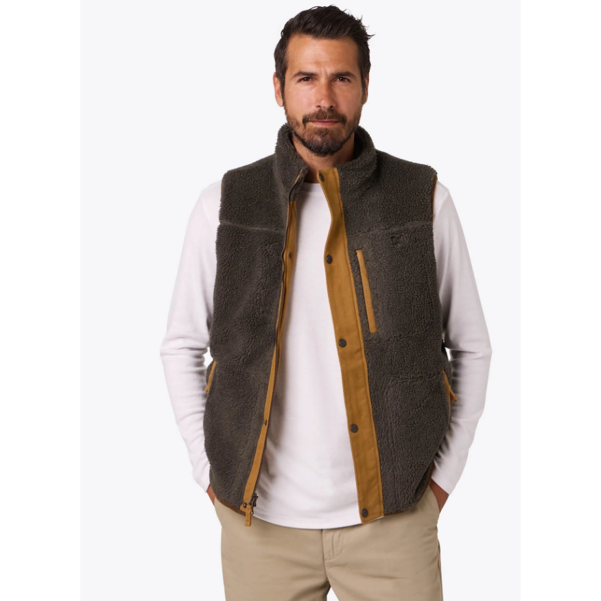Fieldsheer Men's Ranch Sherpa Vest- Charcoal
